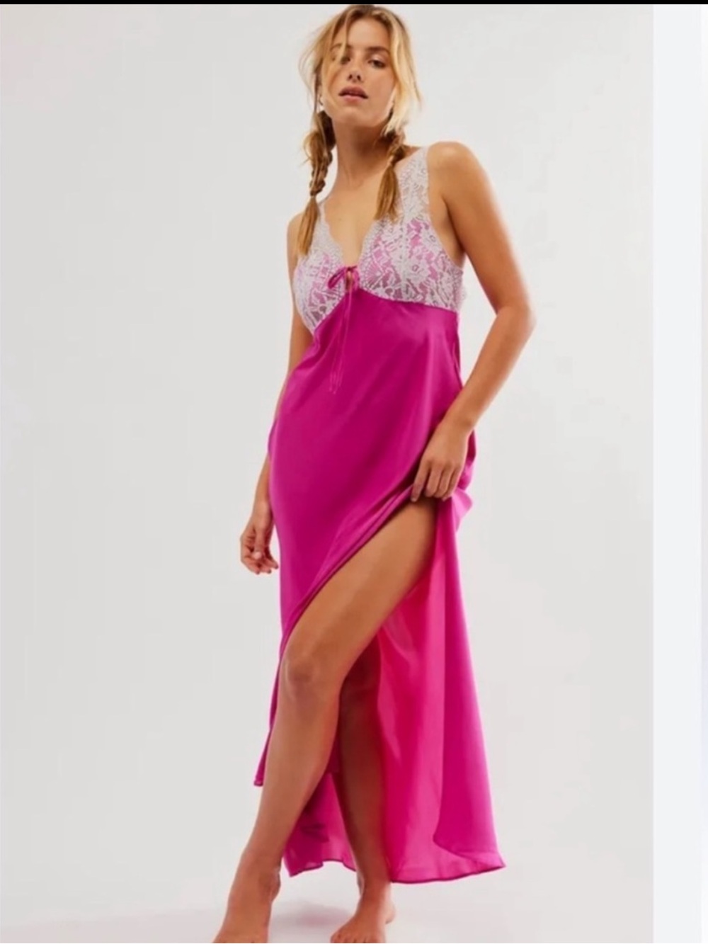 đPINKđ Free People Intimately Maxi Slip Dress NWOT